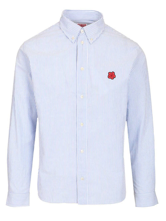 Boke Flowers Shirt Shirts Light Blue