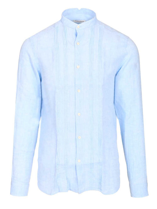 Linen Shirt Shirts Light Blue