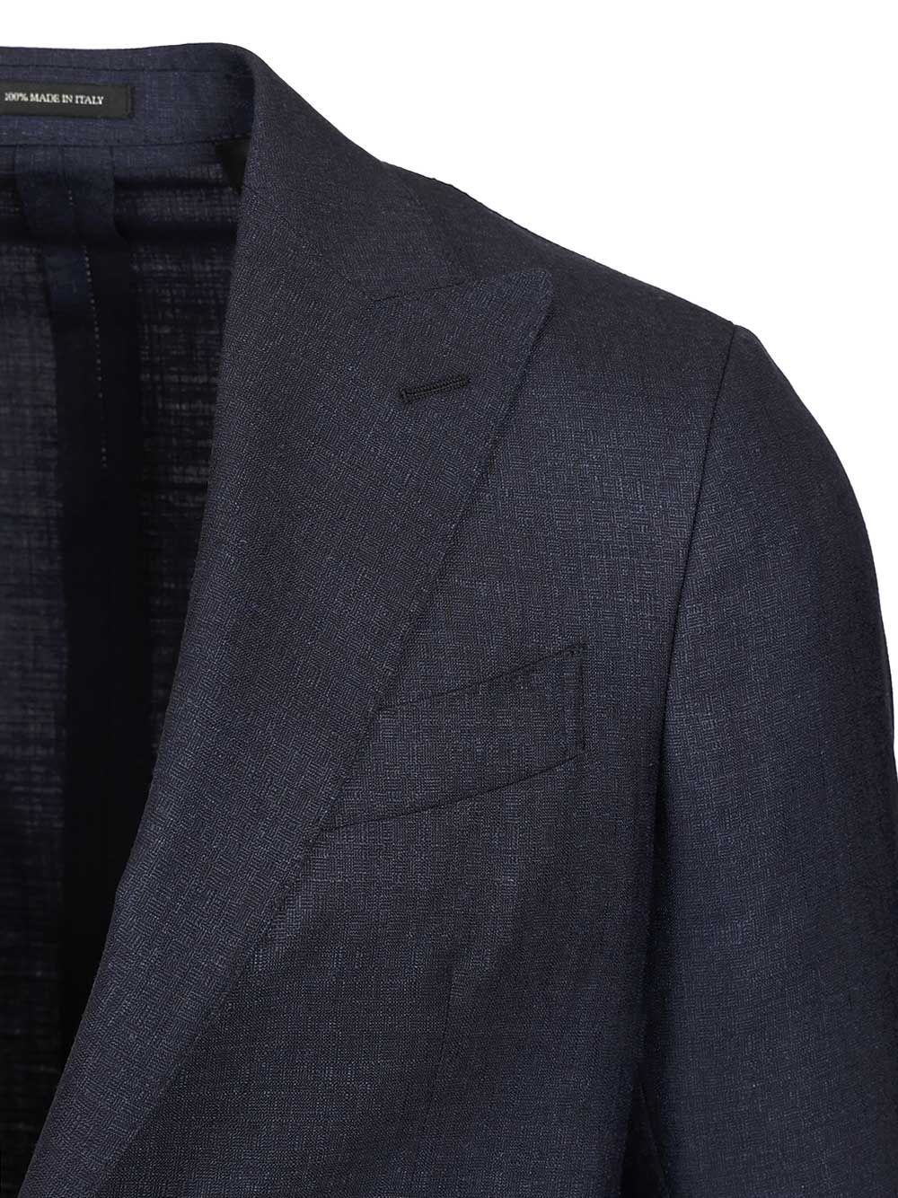 Al Duca D'Aosta Semi-Lined Blazer Jackets - Blue | 10b3725315d632e159c3e6fd791fd88a49bb561c