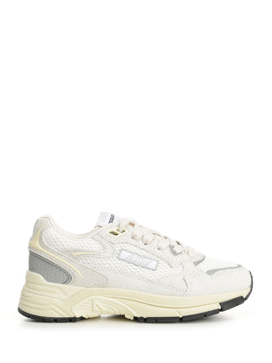 Hyperway Sneaker In Mesh And Suede Sneakers White