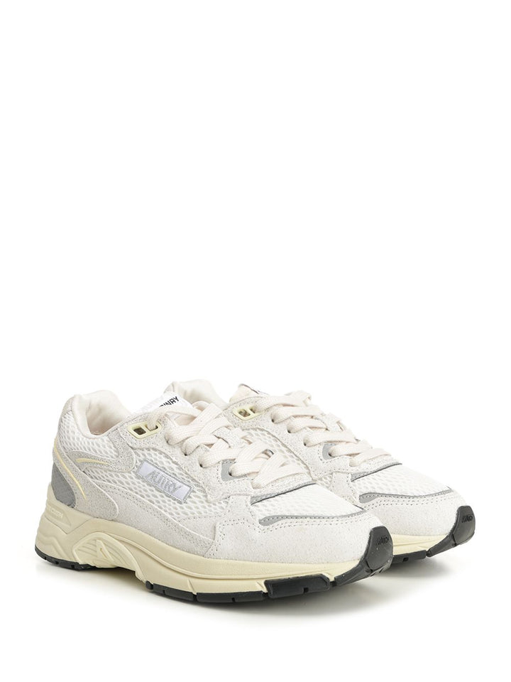 Autry  Hyperway Sneaker In Mesh And Suede Sneakers - White | aeeb9c7a7dca2a505b8bc8a83b6bf335a653cbde