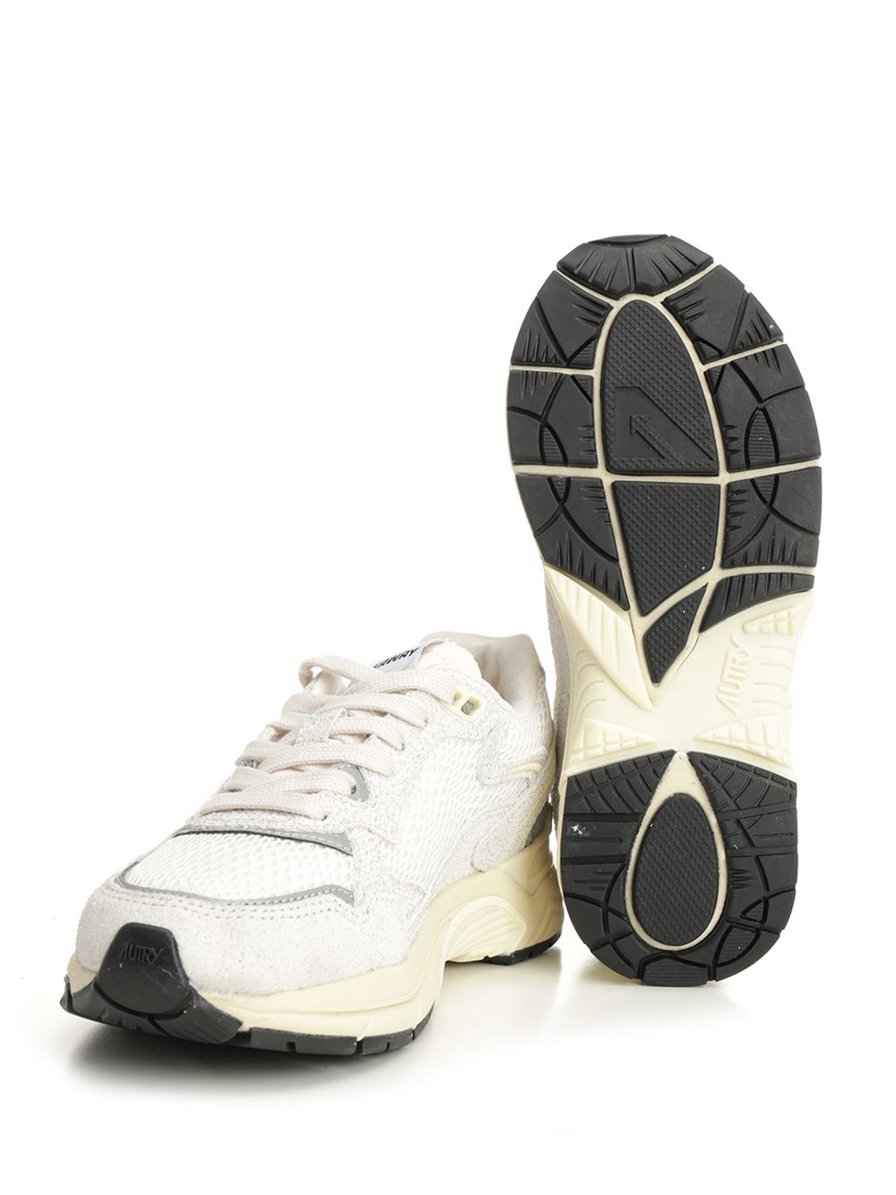 Autry  Hyperway Sneaker In Mesh And Suede Sneakers - White | de9b8639f52b960bd67b2e6344a9ac25feba0831