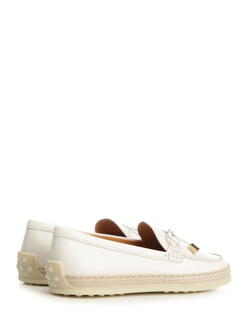 Tod'S Leather Moccasin Scarpe basse - White | ff83e16c340ab17426b9d30c078a12797b6f13b6