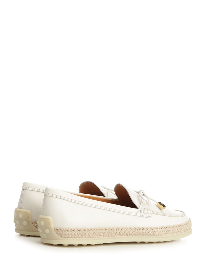 Tod'S Leather Moccasin Scarpe basse - White | ff83e16c340ab17426b9d30c078a12797b6f13b6