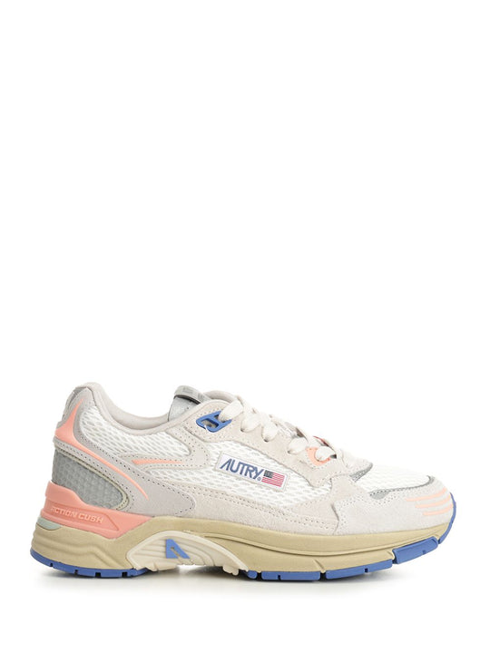 Hyperway Sneaker In Mesh And Suede Sneakers Multicolor