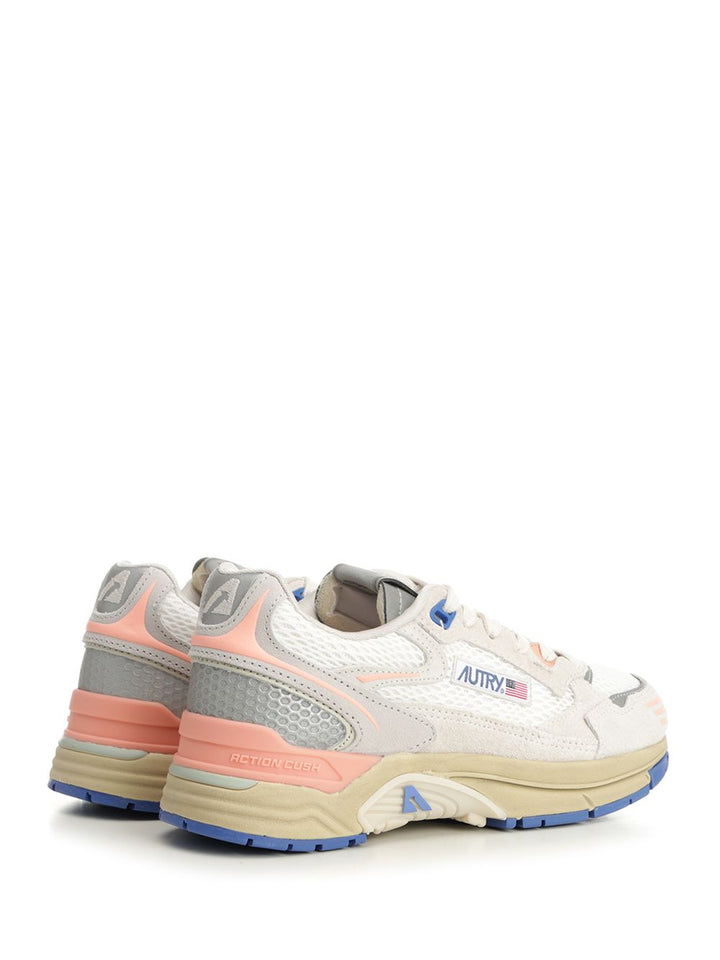 Autry  Hyperway Sneaker In Mesh And Suede Sneakers - Multicolor | 0ea835f87e59706f3d42926f2fdb1ecc4a0e072b