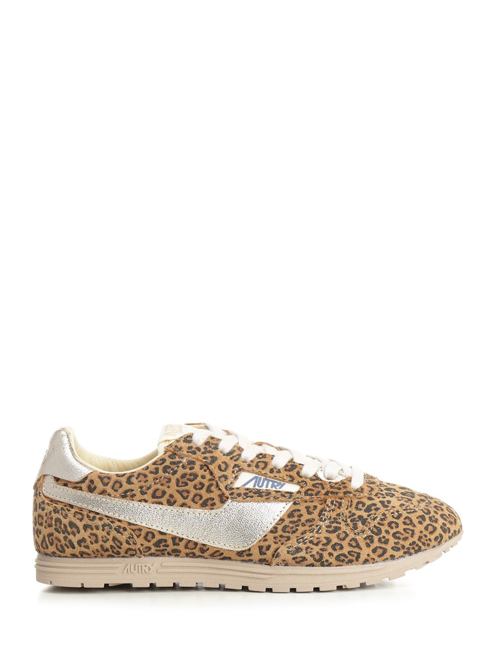 Autry  Windspin Sneaker In Perforated Leather Sneakers - Animalier | 4b0927d117ddb8bd23afeb87c13463a16c79e6b3