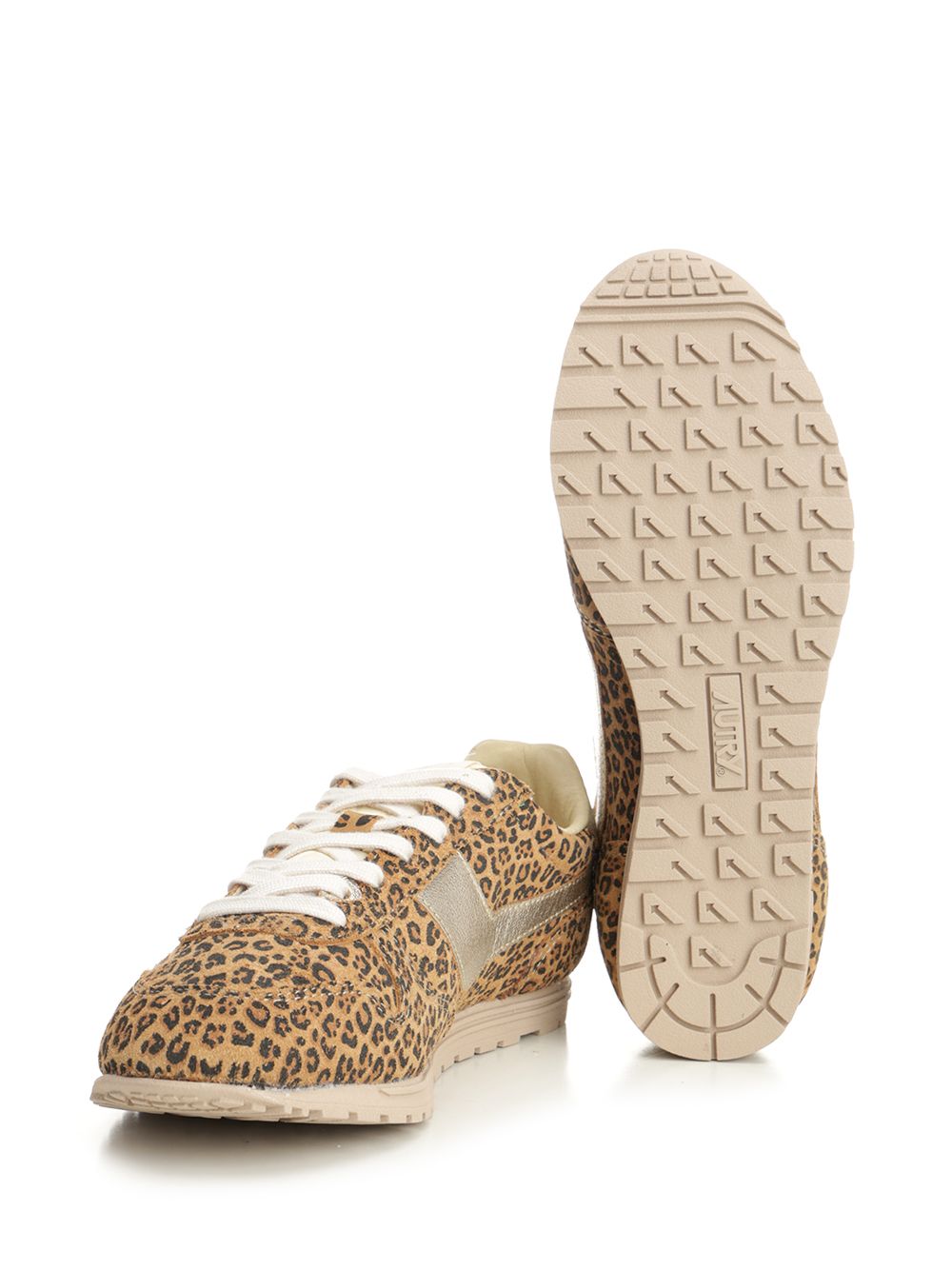 Autry  Windspin Sneaker In Perforated Leather Sneakers - Animalier | aafaf6952588ffe89f0007d5b8e1bfa19ea8be26