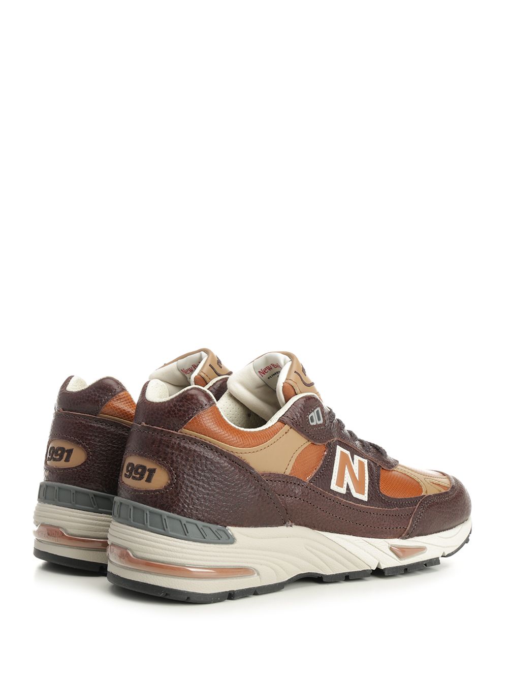New Balance 991 Chocolate Plum - Caramel Cafe Leather Sneakers - Brown | 2c87db85a843c62048946b21bf85a2b52f013f77