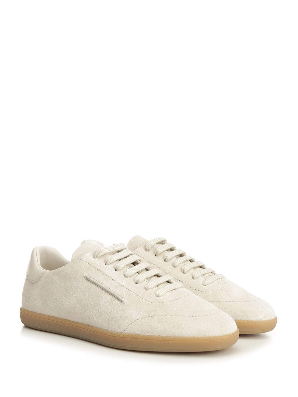 Ermenegildo Zegna New  Suede Sneakers - White | 8e590ae792906099625ddacdab999f444f93ce66
