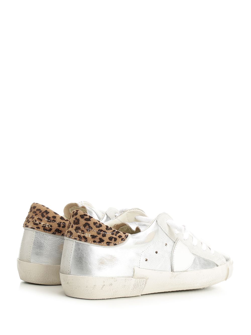 Philippe Model Prsx Low Woman Sneakers - Silver | 93ea64ae16e609556fa923ead61c61993b2cc6db