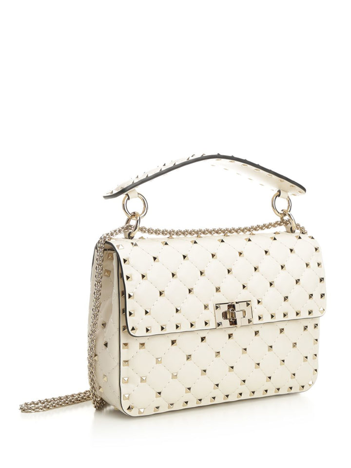 Valentino Garavani Rockstud Spike Shoulder Bags - Beige | d5b28c24c74c0dd044114431d069049604f33347
