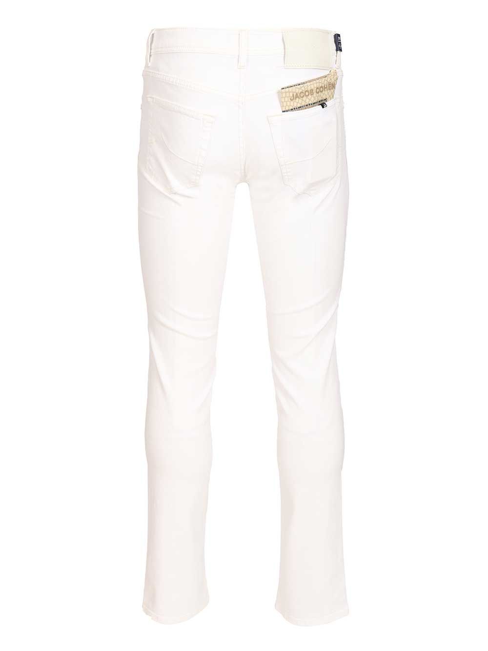 Jacob Cohen Pant 5 Pkt Slim Fit Nick L1 Salpa Bianca 9 Oz Jeans - White | 51c552eefe009d71e945b068316ddcba6bb33f5a