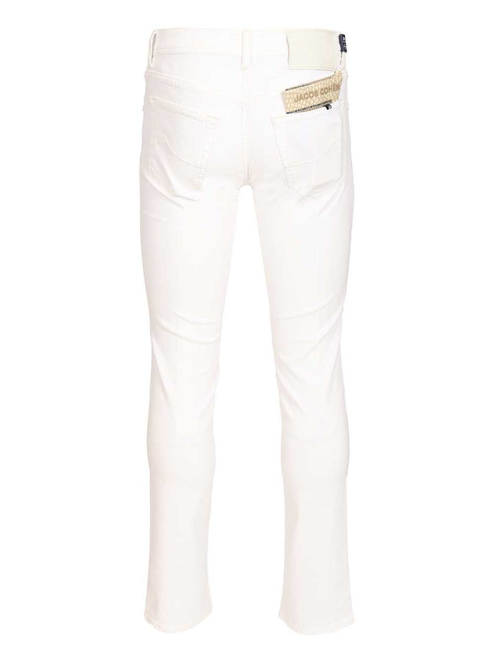 Jacob Cohen Pant 5 Pkt Slim Fit Nick L1 Salpa Bianca 9 Oz Jeans - White | 51c552eefe009d71e945b068316ddcba6bb33f5a