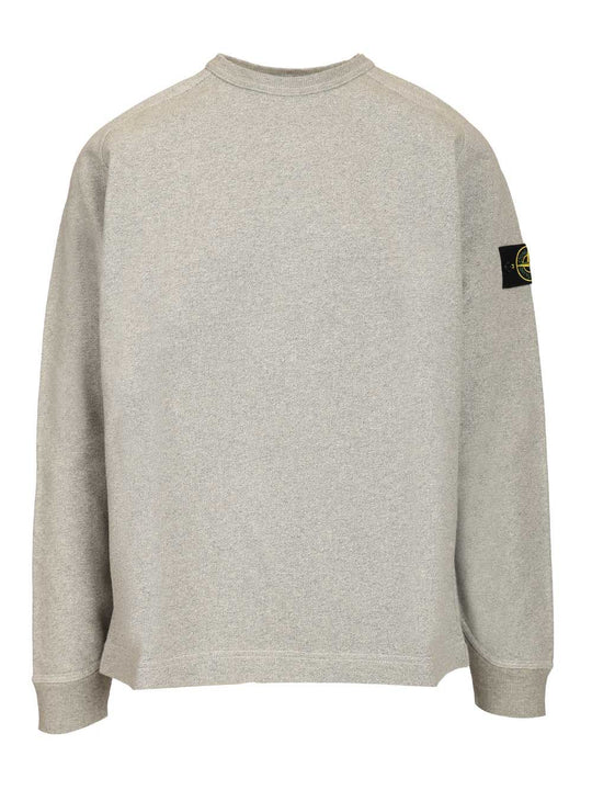 Grey Melange Sweatshirt Sweatshirts Grey