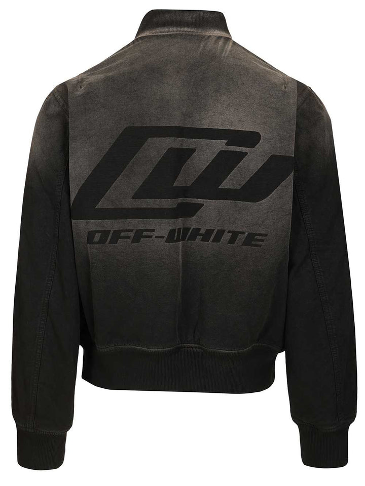 Off-White Owr Grad Cot Reg Bomber Black Jackets - Black | 278fd8676449b6889627ff0a28f76d00b2162faa