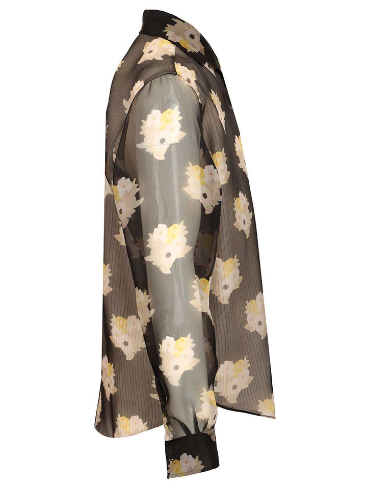 Fendi Adv - Look 77 - Organza Flower Print Bouqet Shirt Shirts - Multicolor | 9eae8e744b31a3780de4d8c739e4b1992268720f