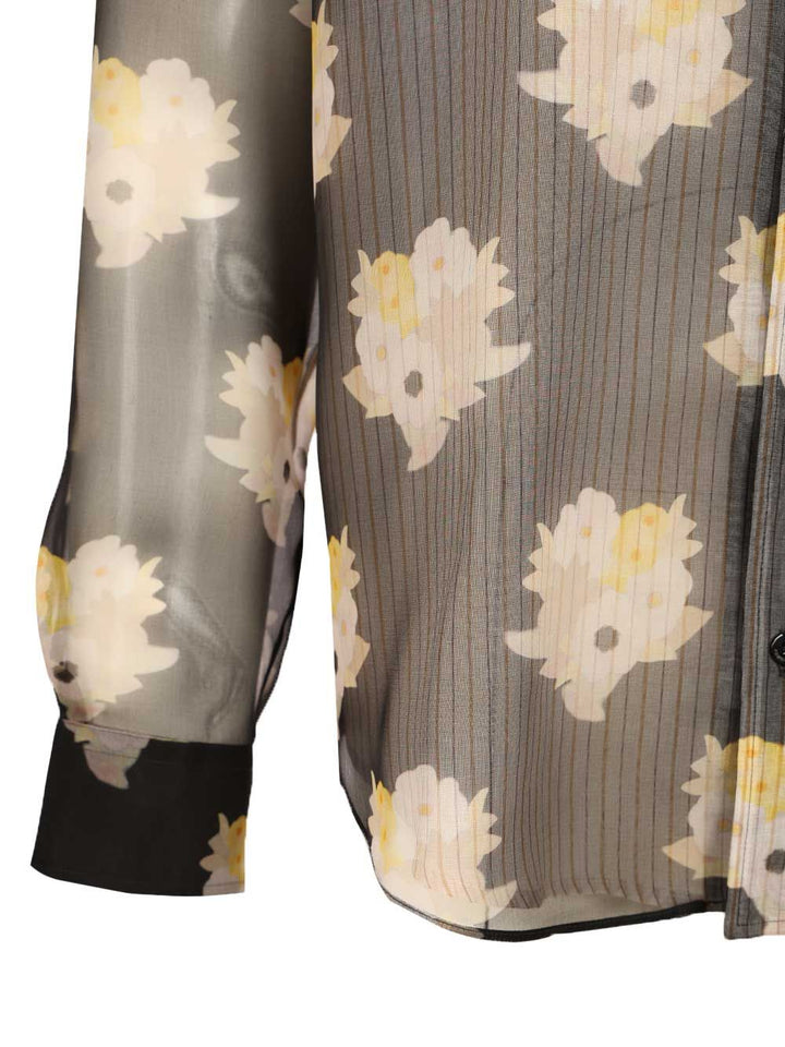 Fendi Adv - Look 77 - Organza Flower Print Bouqet Shirt Shirts - Multicolor | a2c70a821b00c283bb2b8d54cb0ec146ca8c4a66