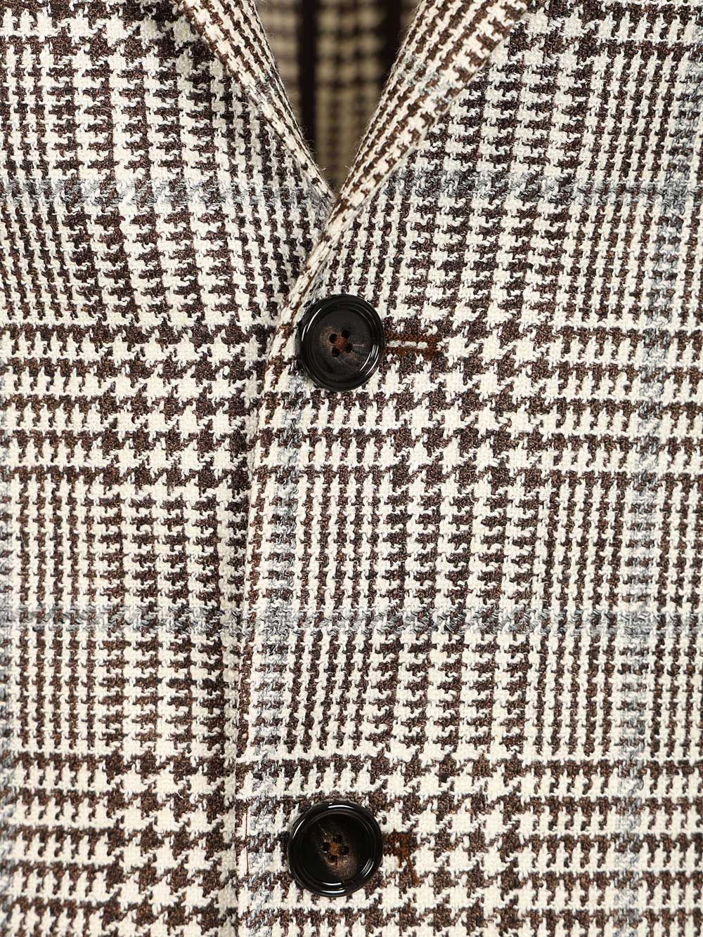 Tagliatore Monte Carlo Prince Of Wales Blazer Jackets - Brown | 0a266b862022683058acb194c1b8d72ec66ceaca