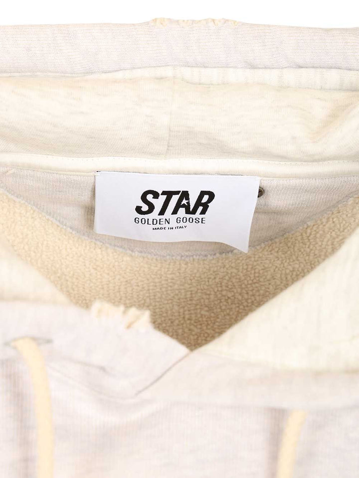 Golden Goose Deluxe Brand Star Crop Sweatshirt Sweatshirts - Grey | 37ff44b1d47f65097a1af9da36b8681f81b842a5