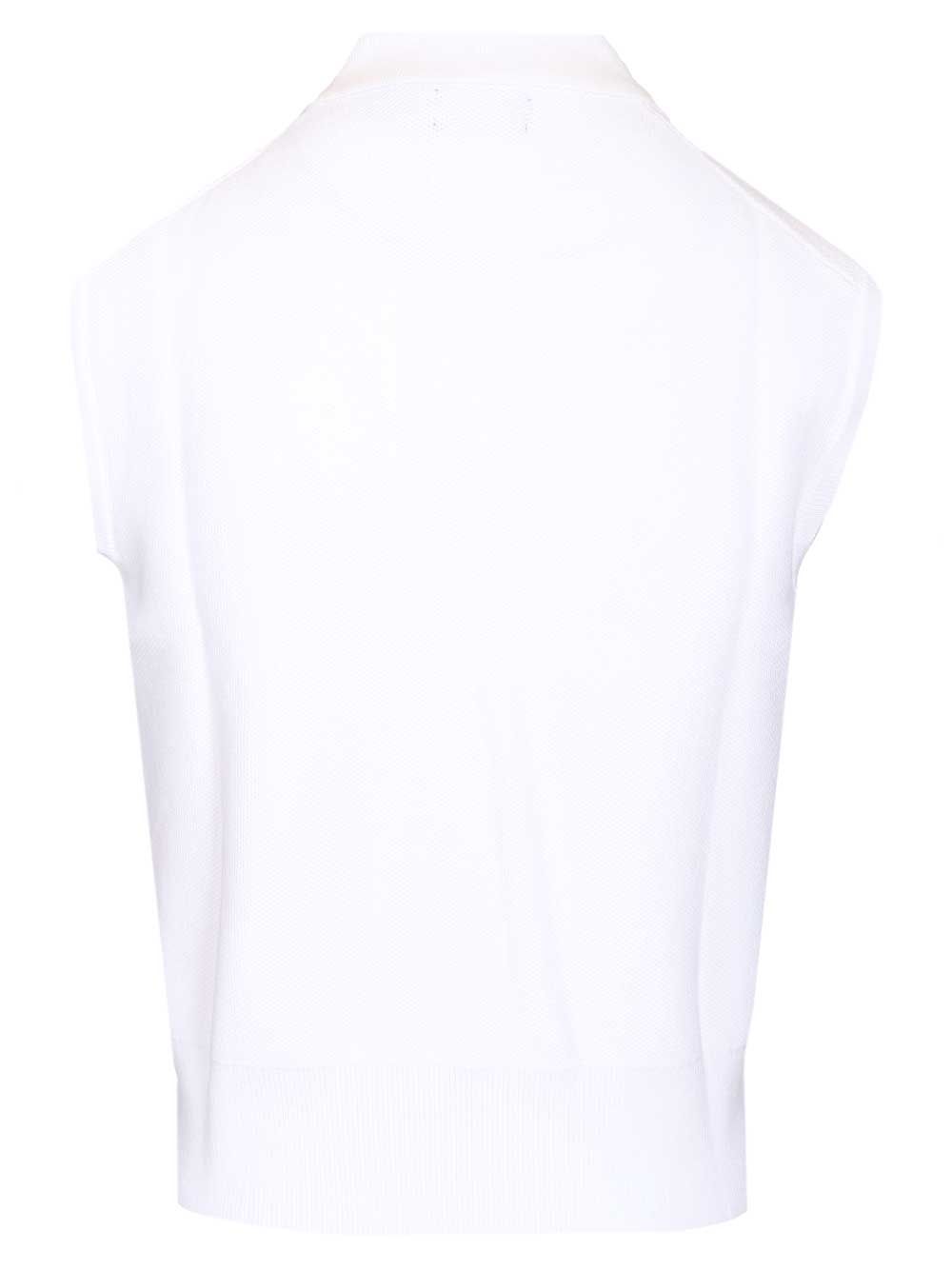 Polo Ralph Lauren Short-Cut Sleeveless Polo shirt - White | 741eace94825cea35d03eca07b42d1faf3afd052