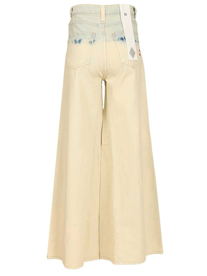 Amish Colette Superwide Jeans - Beige | 79b4f674736a8e78ac2e68d9540eb8c51659fab4