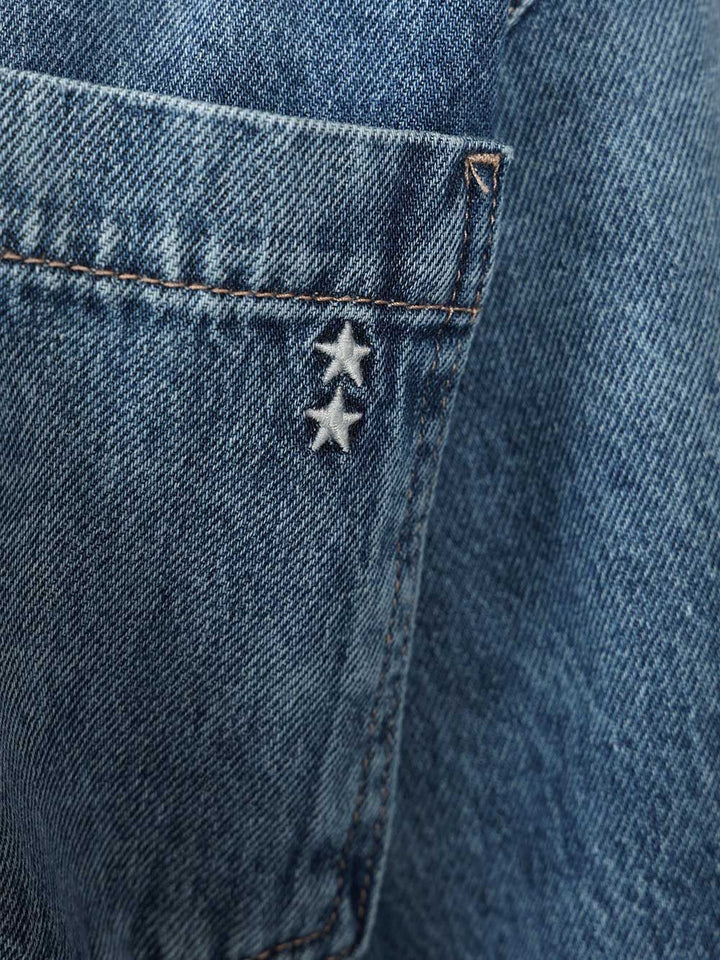 Icon Denim Wide Leg Jumpsuit - Regular Fit Jewelry - Blue | 48835302863bcb33fec7d049ff4ffc3472231f45