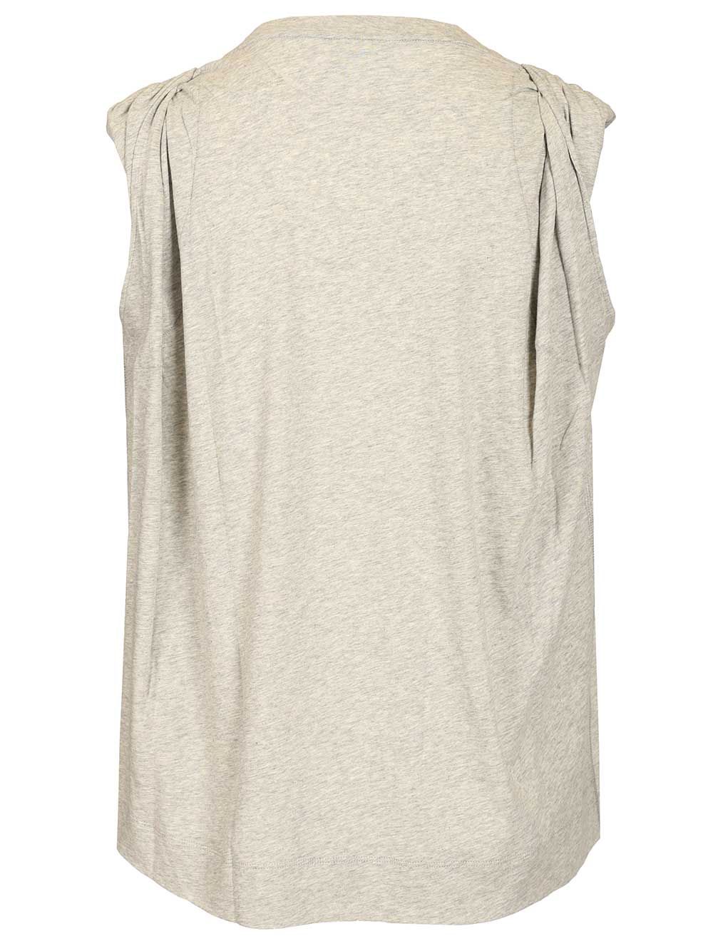Dries Van Noten Hutty Jersey Top Tops - Grey | 975274b4ce804a5f969291c805d0dbe3fb1359c7