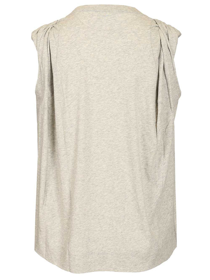 Dries Van Noten Hutty Jersey Top Tops - Grey | 975274b4ce804a5f969291c805d0dbe3fb1359c7
