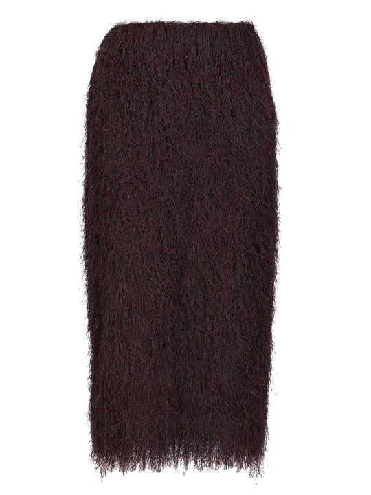 Sokna Tris Skirt Fringed Skirts Violet