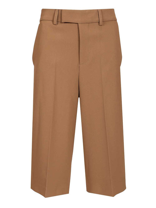 Cady Bermuda Shorts Trousers Beige