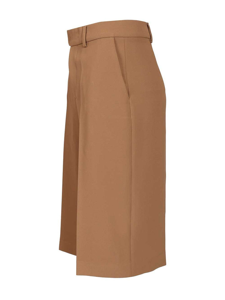 Federica Tosi Cady Bermuda Shorts Trousers - Beige | eb761a6eb8f9aad188b3759f41dff9964bc69b86
