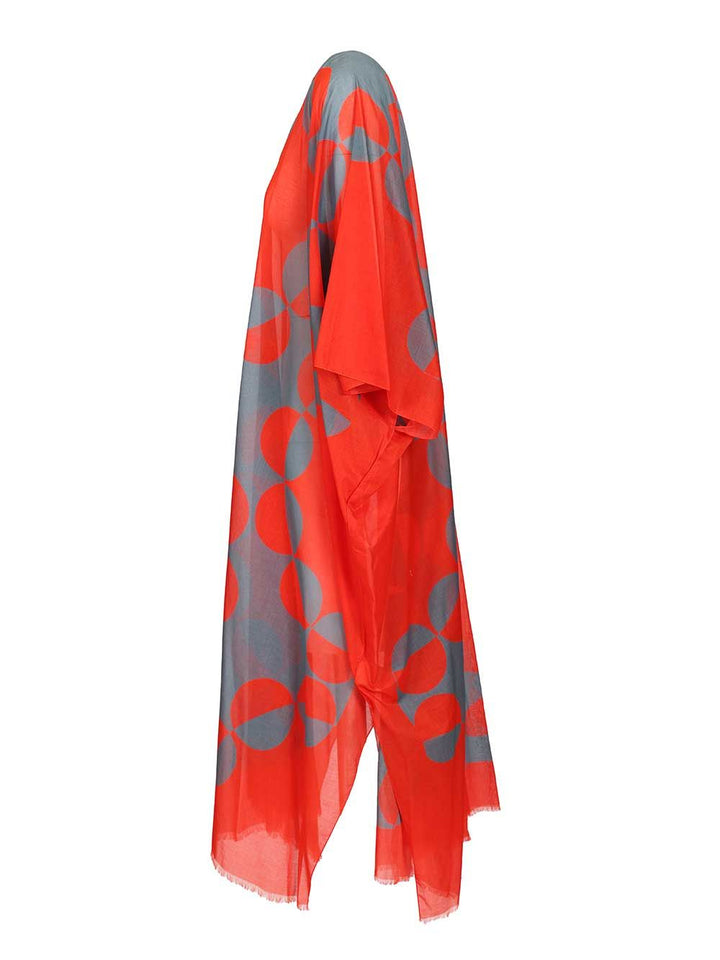Dries Van Noten Cotton Kaftan With Geometric Print Swimwear - Multicolor | 9f1188f906eea2cdd1127e7779dd2fa8416a1239