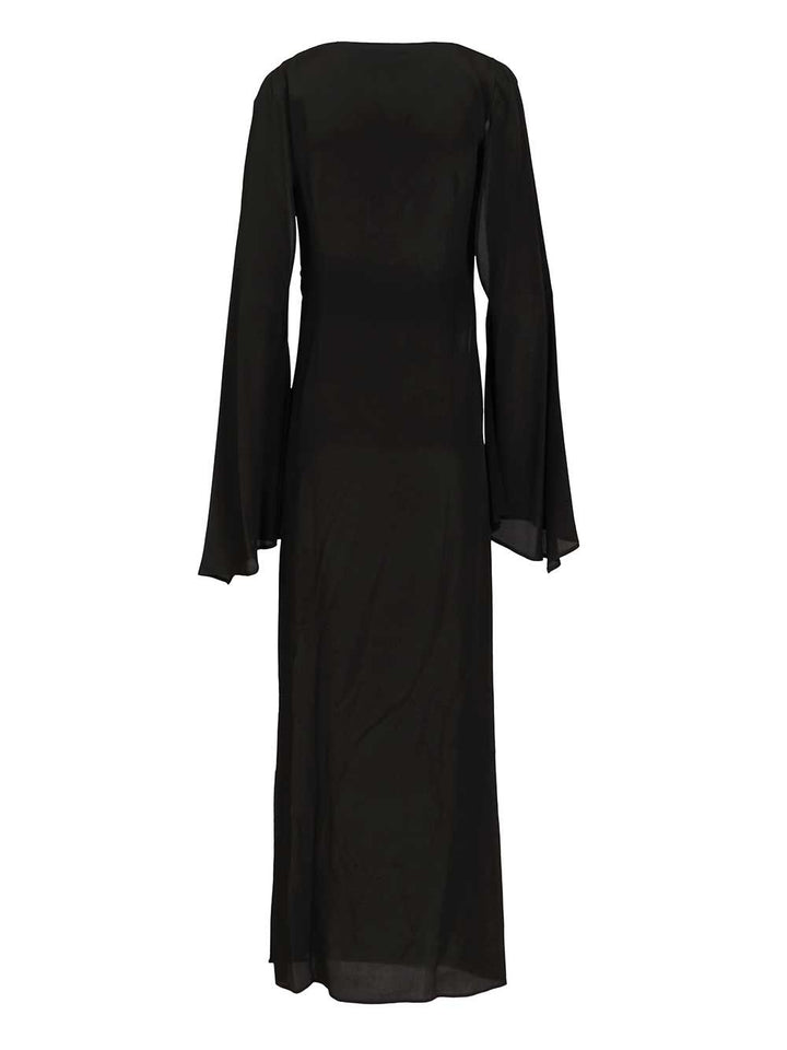 Federica Tosi Long Draped Dress Dresses - Black | 275dc97dd2ef06211d9f0ee27514d7d39ab20b21