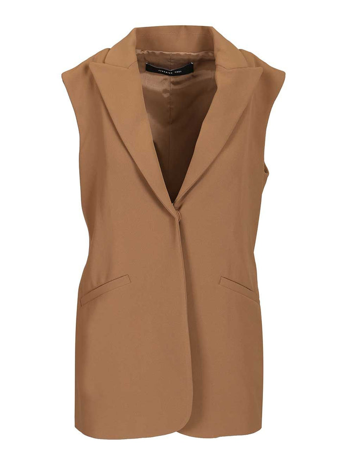 Federica Tosi Cady Blazer With Gilet Jackets - Beige | bfd0997b1af6d3bd48f4ecd68cb299b4e327c00e