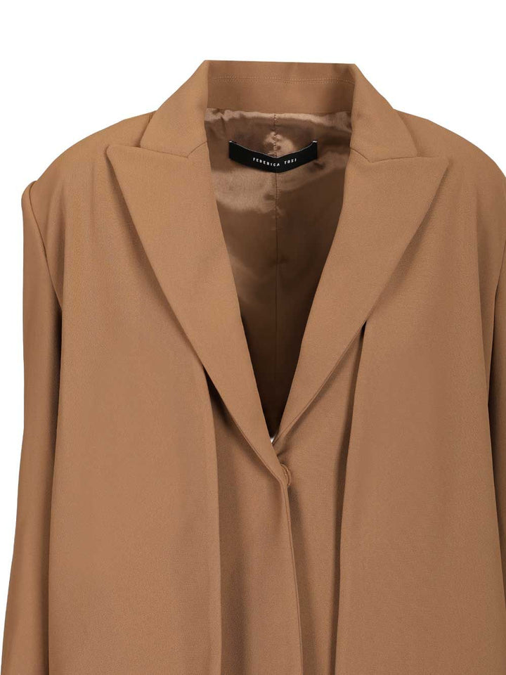 Federica Tosi Cady Blazer With Gilet Jackets - Beige | dc6729558c59345639821508bd44c97d68419237