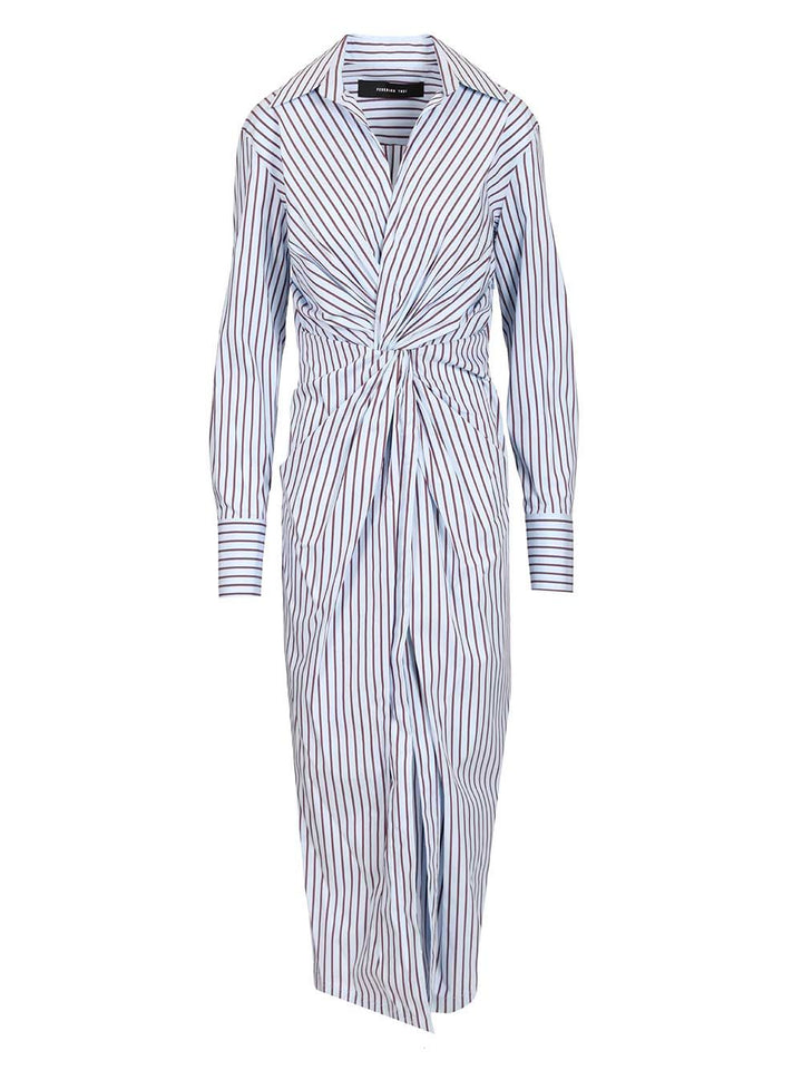 Federica Tosi Midi Dress With Knot Dresses - Multicolor | 7c2c3535256dd98fbe1c9018d322c27e1570963f