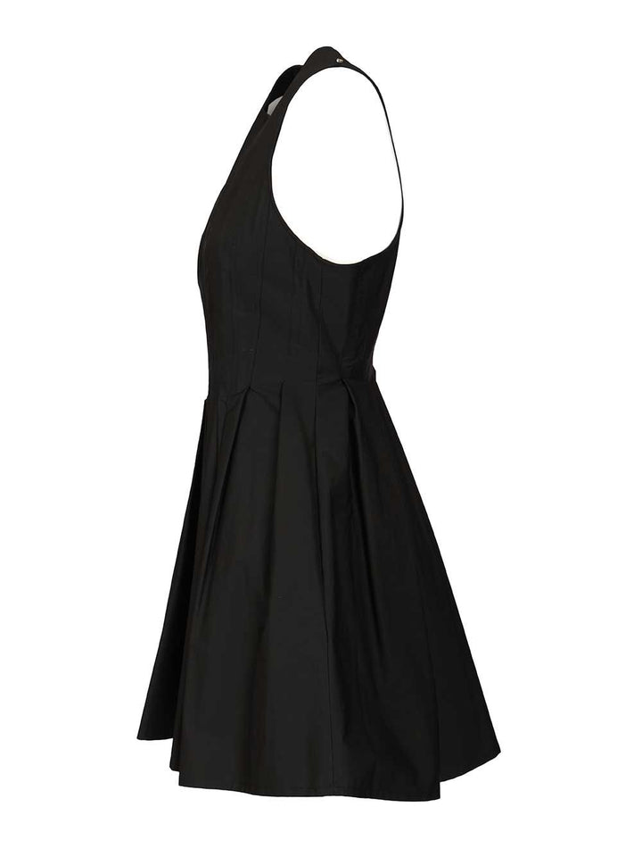 Sportmax Ara Sleeveless Washed Cotton Mini Dress Dresses - Black | fd5656bfffee3ffd7bc60e1678f14971337bfbe0