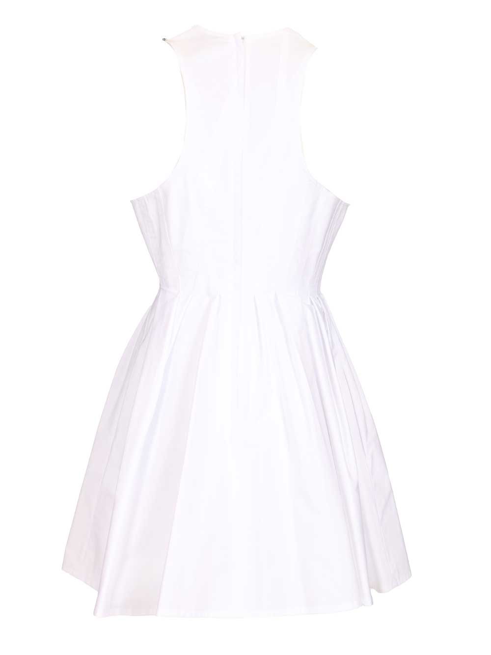 Sportmax Ara Sleeveless Washed Cotton Mini Dress Dresses - White | ffa94a2103ae6034de11bac6b28f9cfcb96123d6