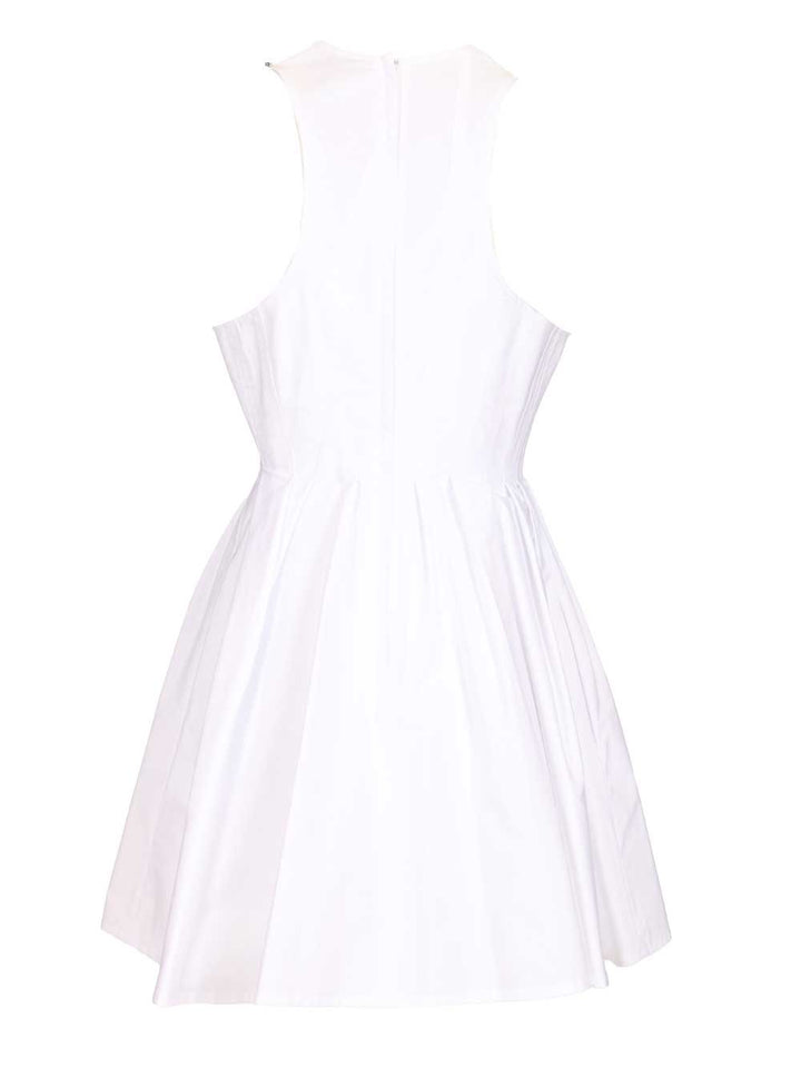 Sportmax Ara Sleeveless Washed Cotton Mini Dress Dresses - White | ffa94a2103ae6034de11bac6b28f9cfcb96123d6