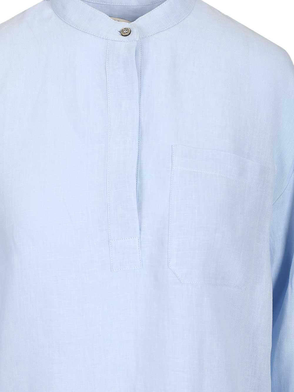'S Max Mara Linen Shirt Shirts - Light blue | 3f2b010a019619370be82ff4e9d83ef090f10171