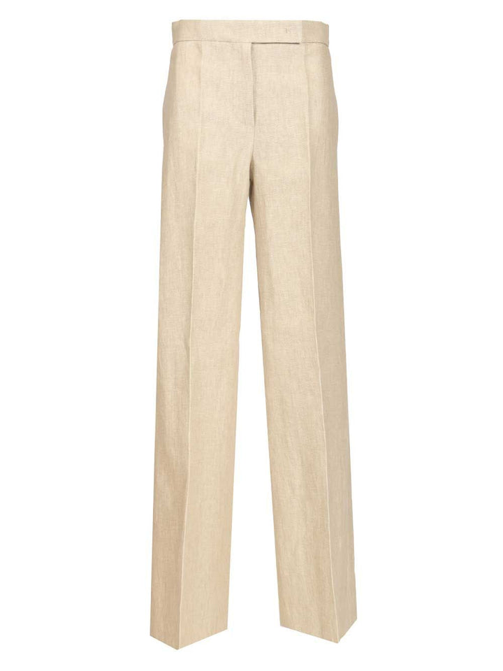 Max Mara Ginnico - Look 25 - Adv - Tailored Wide Leg Pants Trousers - Beige | a243f117eb76550d2d76459452a22119d64bf1d8