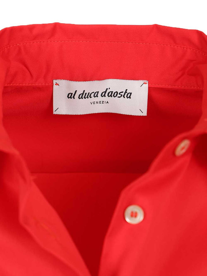 Al Duca D'Aosta Camicia Mm Shirts - Red | 4316546220398d2bd089eeaedf3ab3b36b23c793