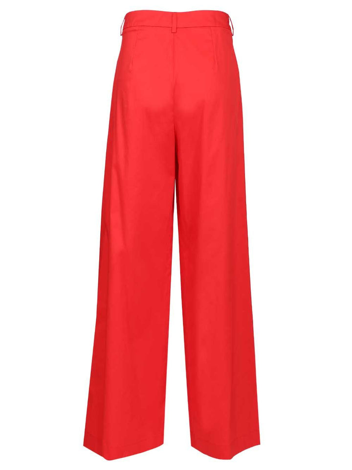 Al Duca D'Aosta Poplin Trousers - Red | 1f13e6f8680a12b4b5c40291bba5cbf265ccc6d9