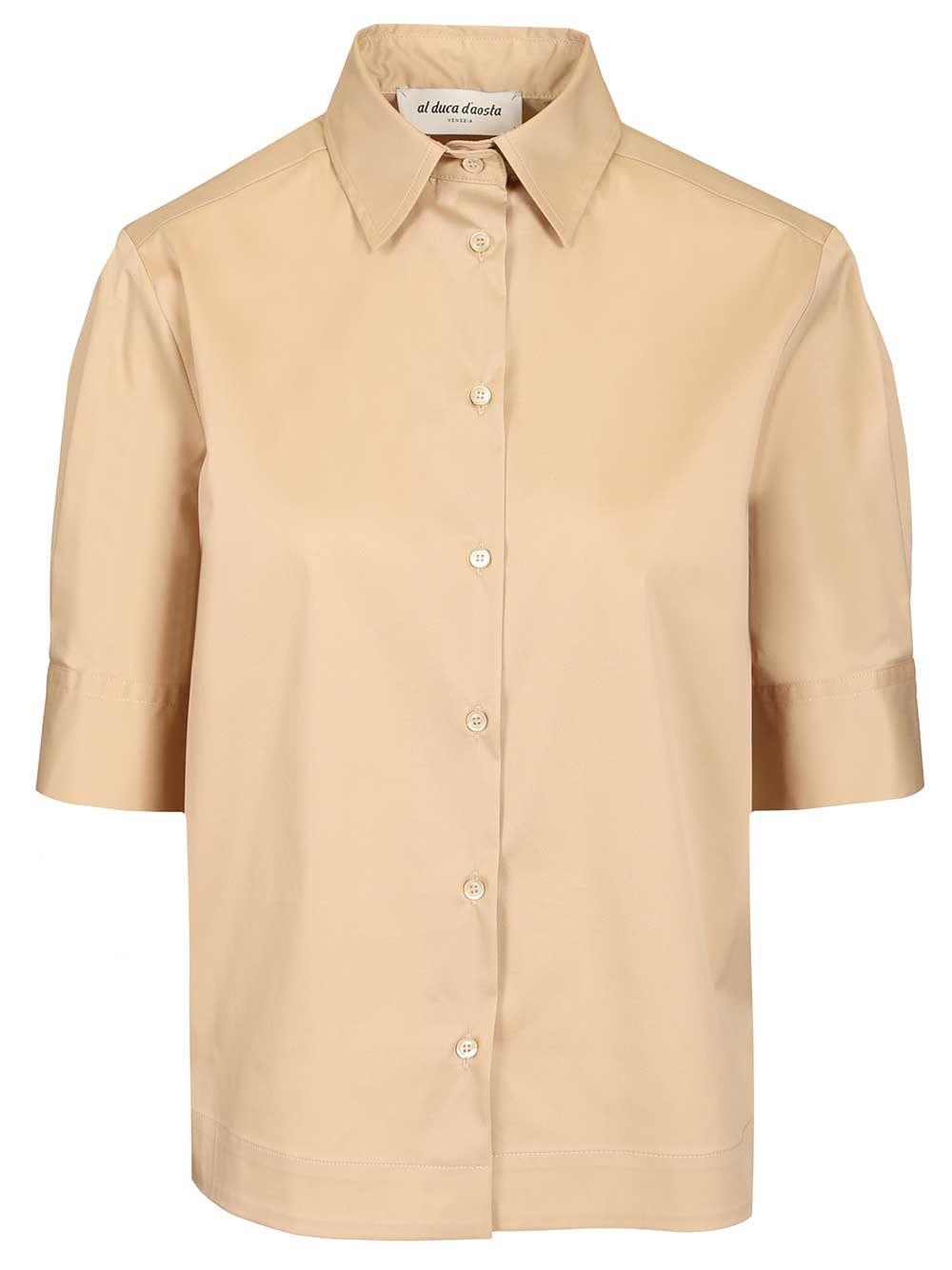 Al Duca D'Aosta Camicia Mm Shirts - Beige | 57508beef50f5f576ad3aab02812a5781afeede3