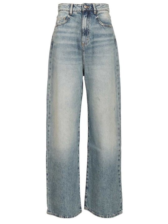 Wide Leg Jean - Medium Waist Jeans Light Blue