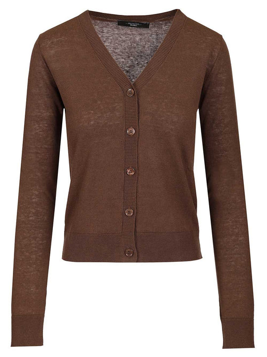 Adesso Cardigan Seta Knitwear Brown