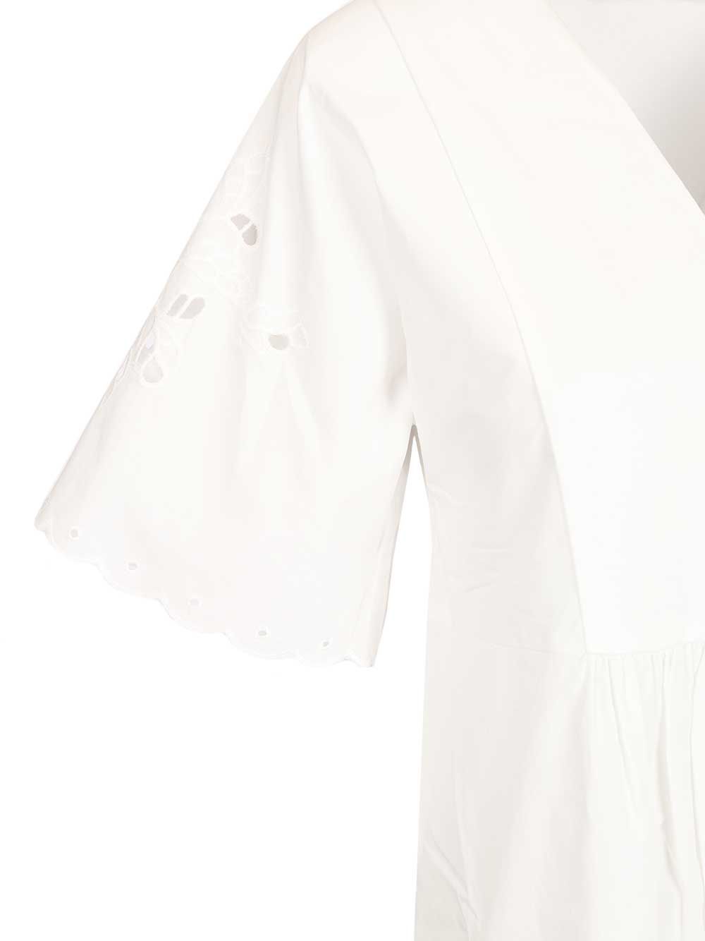 Weekend Max Mara Cotton Jersey And Poplin Dress Dresses - White | 7be2ebafac65dc1c12576a1d3577884644fb0303