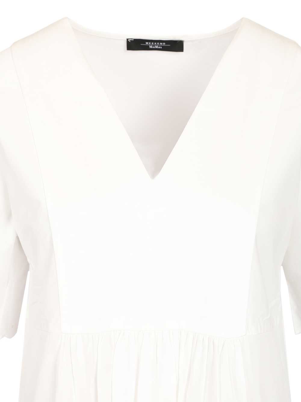 Weekend Max Mara Cotton Jersey And Poplin Dress Dresses - White | b724e1831ea3f93680c9b3eb9685b1cbd36ca320