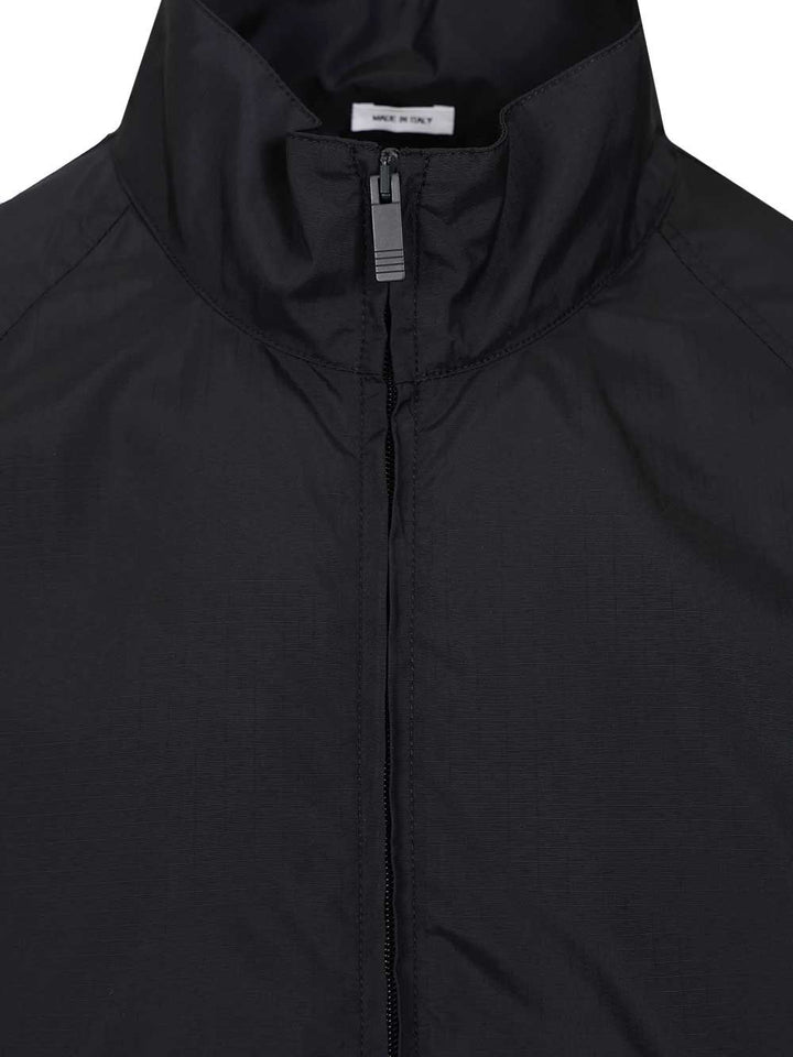 Thom Browne Zip Front Raglan Track Jacket W/ 4 Bar In Shiny Ripstop Jackets - Blue | 464b9d32c0e84f99462d996c85561134b12302c6